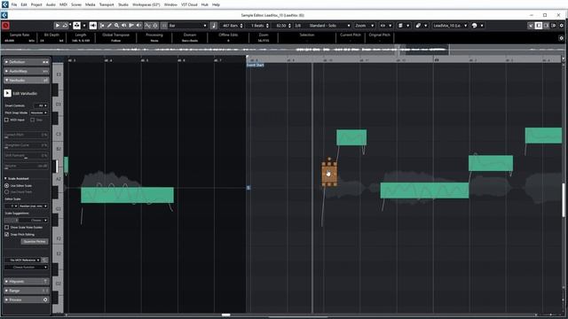 Cubase 12 Vocal Tuning (variaudio)