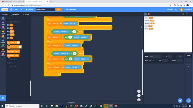 HOW TO MAKE A REALTIME CLOCK IN SCRATCH!!! | Scratch Tutorials