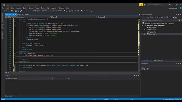 Send and receive data ESP32 VisualBasic.net with WiFi communication смотреть онлайн