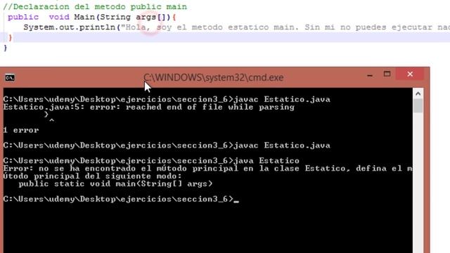 3-7 Errores comunes al compilar una clase. смотреть онлайн