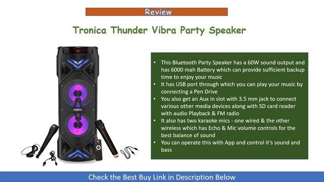 Best 4 Party Speakers with Karaoke Mic in India - Review смотреть онлайн