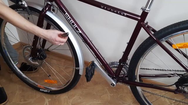 велосипедные крылья SKS bluemels shiny 53 мм 28 дюймов для Shulz Wanderer смотреть онлайн