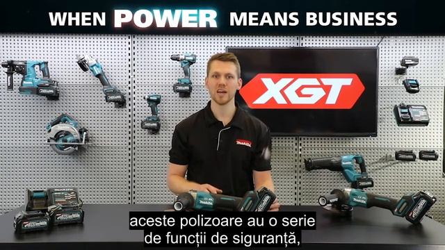 Polizoare unghiulare Makita GA005G / GA013G cu acumulatori XGT 40Vmax смотреть онлайн
