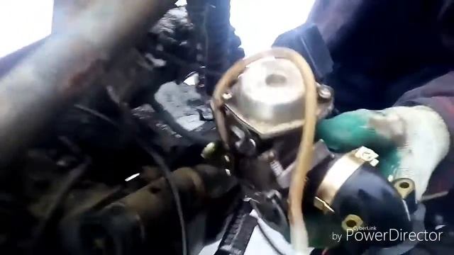 Попытка "на коленках" завести мотор от скутера 150сс смотреть онлайн