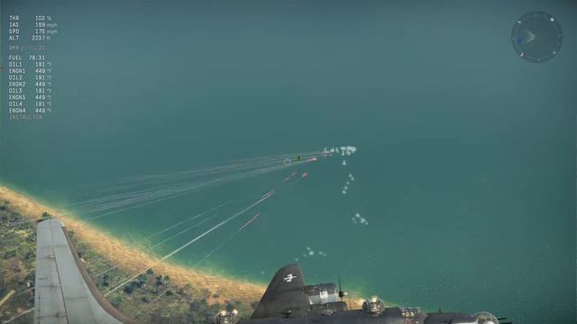 War Thunder PB4Y flying AC-130 attack circle смотреть онлайн
