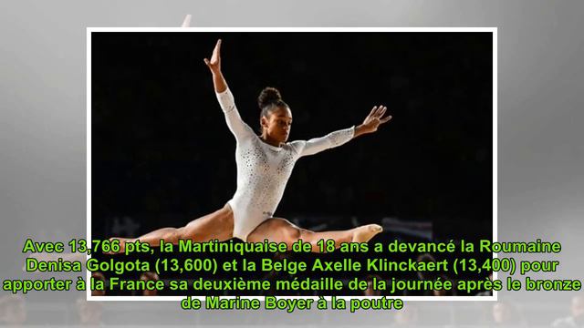 Euro de gymnastique: la Française Mélanie de Jesus dos Santos en or au sol смотреть онлайн