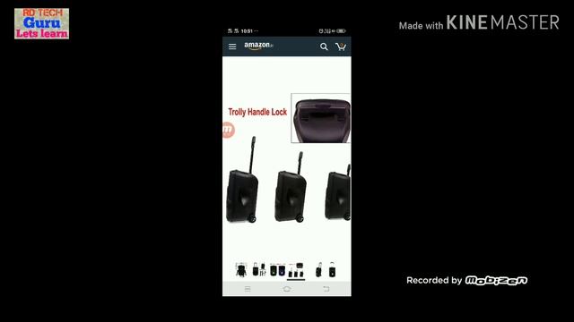 qualimate 15 inch trolley speaker | Bluetooth trolley speaker | Hindi Review | RD TECH GURU смотреть онлайн