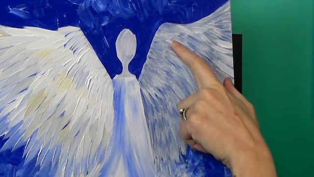 Winter Angel Step by Step Acrylic Painting on Canvas for Beginners смотреть онлайн