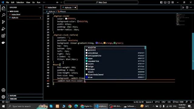 Digital Clock Using HTML & CSS, Java Script смотреть онлайн