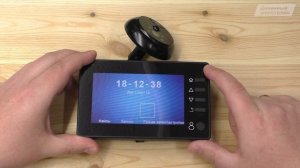 Электронный дверной видео глазок Q10 с Алиэкспресс. Обзор цифрового видеоглазка с датчиком движения