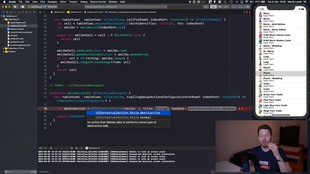 Trailing Swipe Actions смотреть онлайн