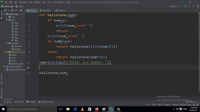 27: Hailstone Sequence Python Using Recursion смотреть онлайн