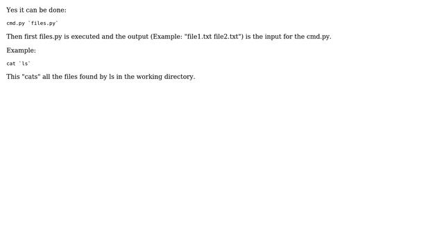 Unix & Linux: pipe function arguments to command line arguments in python (2 Solutions!!) смотреть онлайн