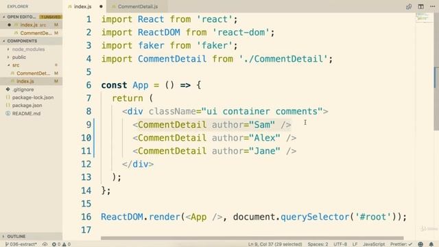 3.10 Passing and Receiving Props | Modern React with Redux [2019 Update] смотреть онлайн