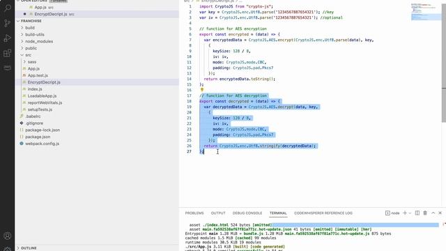 React Js AES 128 Encryption & Decryption смотреть онлайн