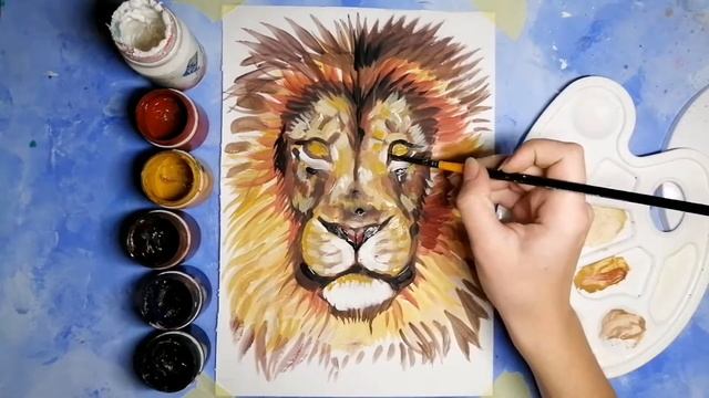 КАК НАРИСОВАТЬ ЛЬВА? РИСУЕМ ЛЬВА. смотреть онлайн