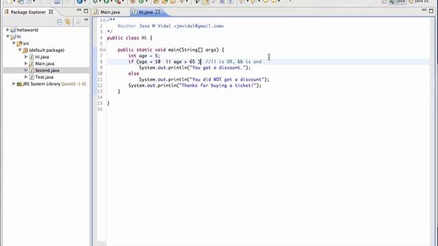 Java If Else statement Tutorial смотреть онлайн