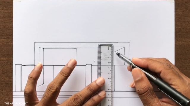 How to Draw a House in 1 Point Perspective смотреть онлайн