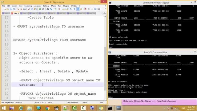 14- How can a regular user to grant Object Privileges смотреть онлайн