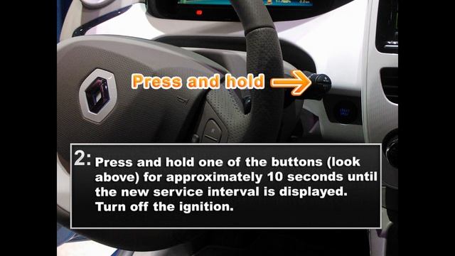 Renault Zoe Service light reset смотреть онлайн