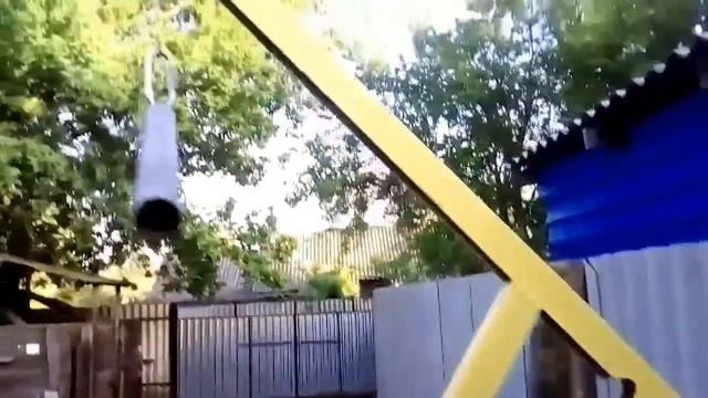 Обзор моей домашней спортивной площадки. Тренажер, турник, брусья. смотреть онлайн