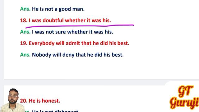 Ex 36 | Oxford current English grammar | Interchange of affirmative and negative sentences смотреть онлайн