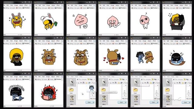 Kakao Friends animated emoticons смотреть онлайн