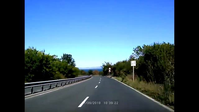 Из Царево в Бургас на автомобиле осенью. смотреть онлайн