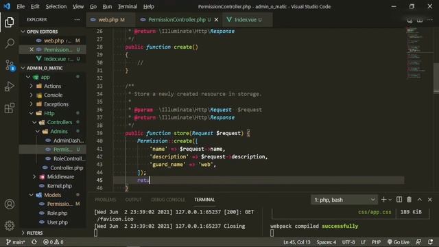 Laravel Admin Panel - AdminLTE - Permissions смотреть онлайн