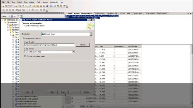 SQL Server - Export SQL Query data to Excel смотреть онлайн
