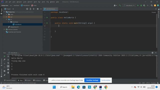 Java - Hello World смотреть онлайн
