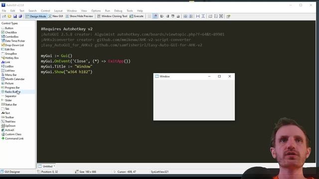 Part 1 - Mastering AutoHotkey GUIs: Guide to "Auto GUI Creator" Now With AHK v2 / No Coding Needed! смотреть онлайн