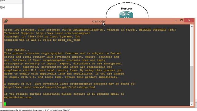 5.Основы GNS3. Простейшая сеть