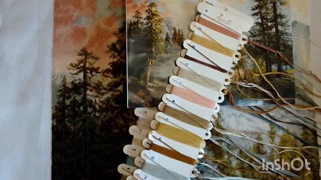 Набор от Luca S "Величие природы" 50% готовой работы смотреть онлайн