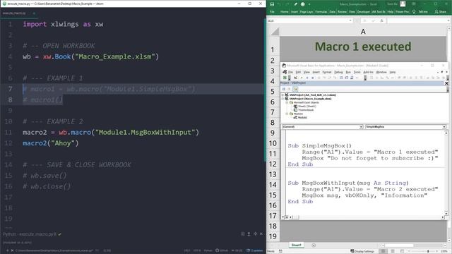How To Execute An Excel VBA Macro From Python смотреть онлайн