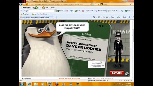 Nick.com Game: The Penguins of Madagascar Clubhouse смотреть онлайн