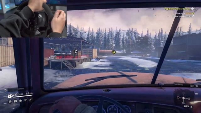 PXN V10 Gaming Steering Wheel & SnowRunner Game Demo For PC.#pxn #games #snowrunner #pxnv10
