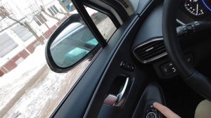 Не раскладывается левое (водительское) боковое зеркало Hyundai  Santa-Fe\ Хэнде Санта-фе 4 TM 2018+