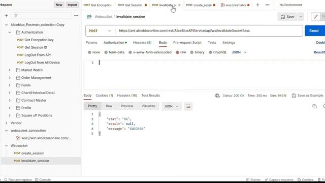 Alice blue ANT Web Socket connection through Postman смотреть онлайн