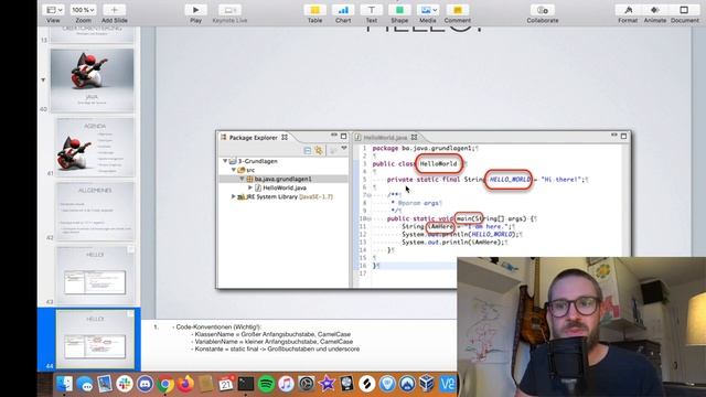 DHBW Java Vorlesung TINF19 - Kapitel 3 - Video 1 - Allgemeines, javac, java und jar смотреть онлайн