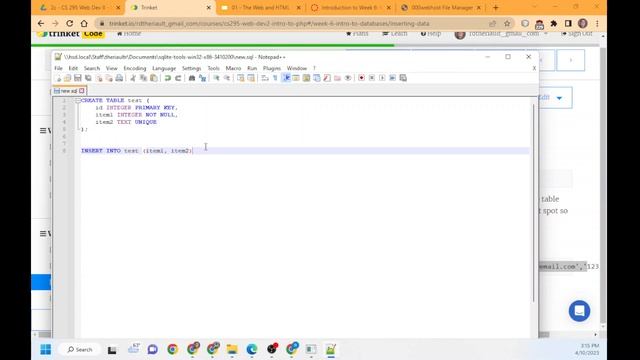 CS295 - Wk6 - SQLITE Basics смотреть онлайн
