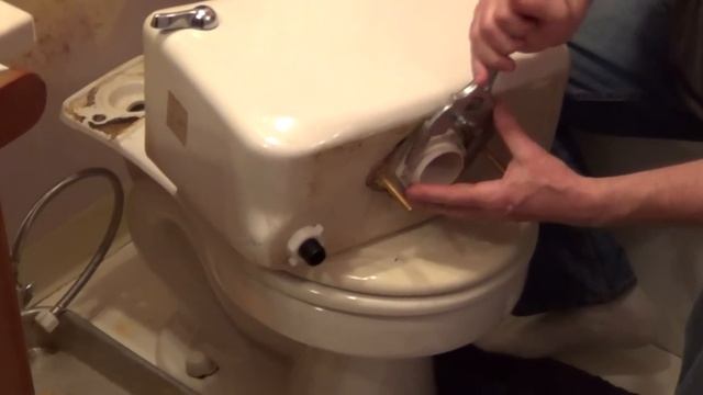 How to Replace a Toilet Flush Valve - Tank to Bowl Leak смотреть онлайн