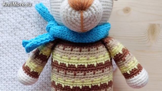 Амигуруми: схема Мишутка Потап. Игрушки вязанные крючком. Free crochet patterns. смотреть онлайн