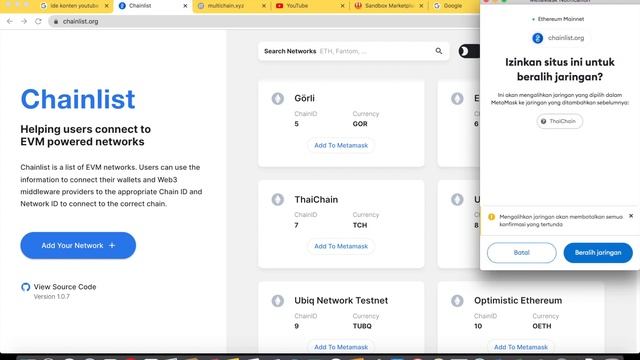 Setting RPC Semua Chain di Wallet Metamask dalam 1 kali klik смотреть онлайн