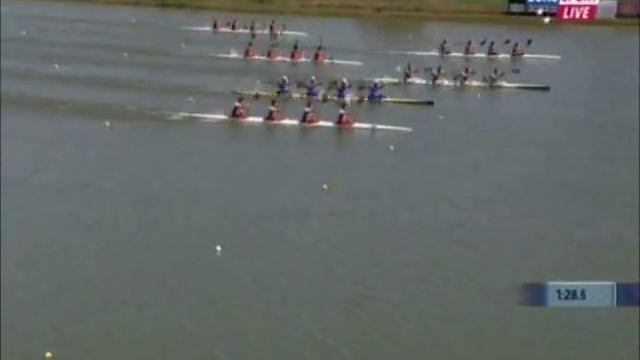 K4 1000m M semifinal 3, World Championships, Szeged 2011. смотреть онлайн