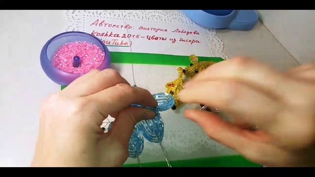 Мышки из бисера к НГ Мастер класс от Koshka2015-цветы из бисера, бисероплетение Beaded Mice Tutoria