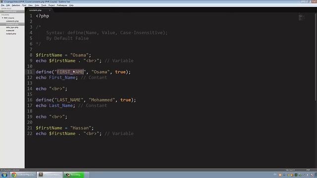 [ Learn PHP 5 In Arabic ] #10 - Constants смотреть онлайн
