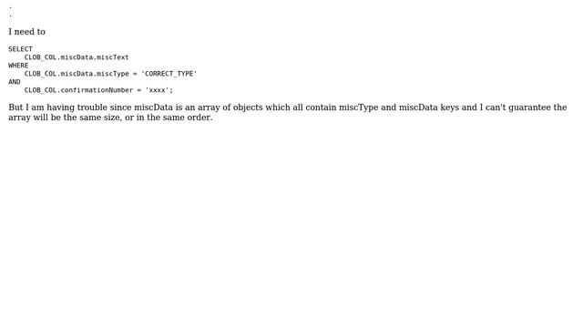 Databases: Selecting a record based off conditions CLOB смотреть онлайн