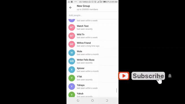 How to create new group in telegram - Add group Name and Add Member to the group смотреть онлайн