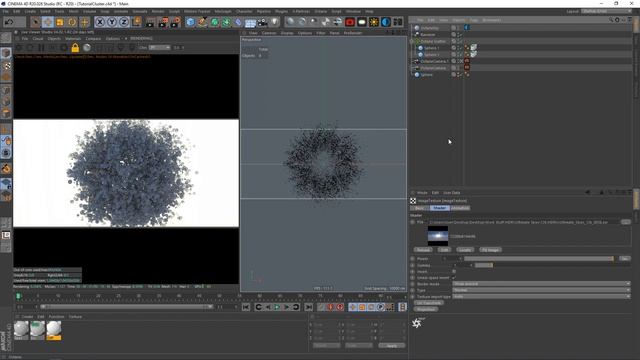 Cinema 4D Tutorial | Create an Abstract Cluster of Spheres & Scattering Medium material смотреть онлайн